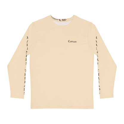 Captain - Long Sleeve Brushed Polyester Shirt (Sandbar Beige)