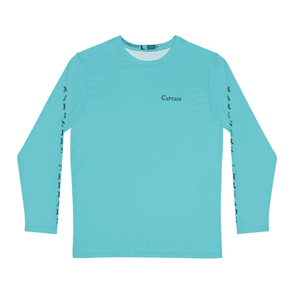 Captain - Long Sleeve Brushed Polyester Shirt (Tidal Teal)