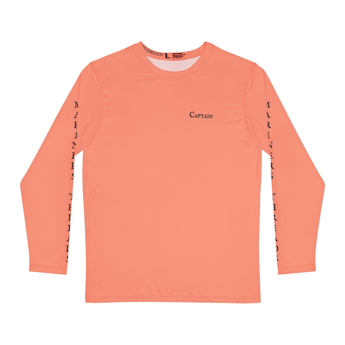 Captain - Long Sleeve Brushed Polyester Shirt (Coral Reef)