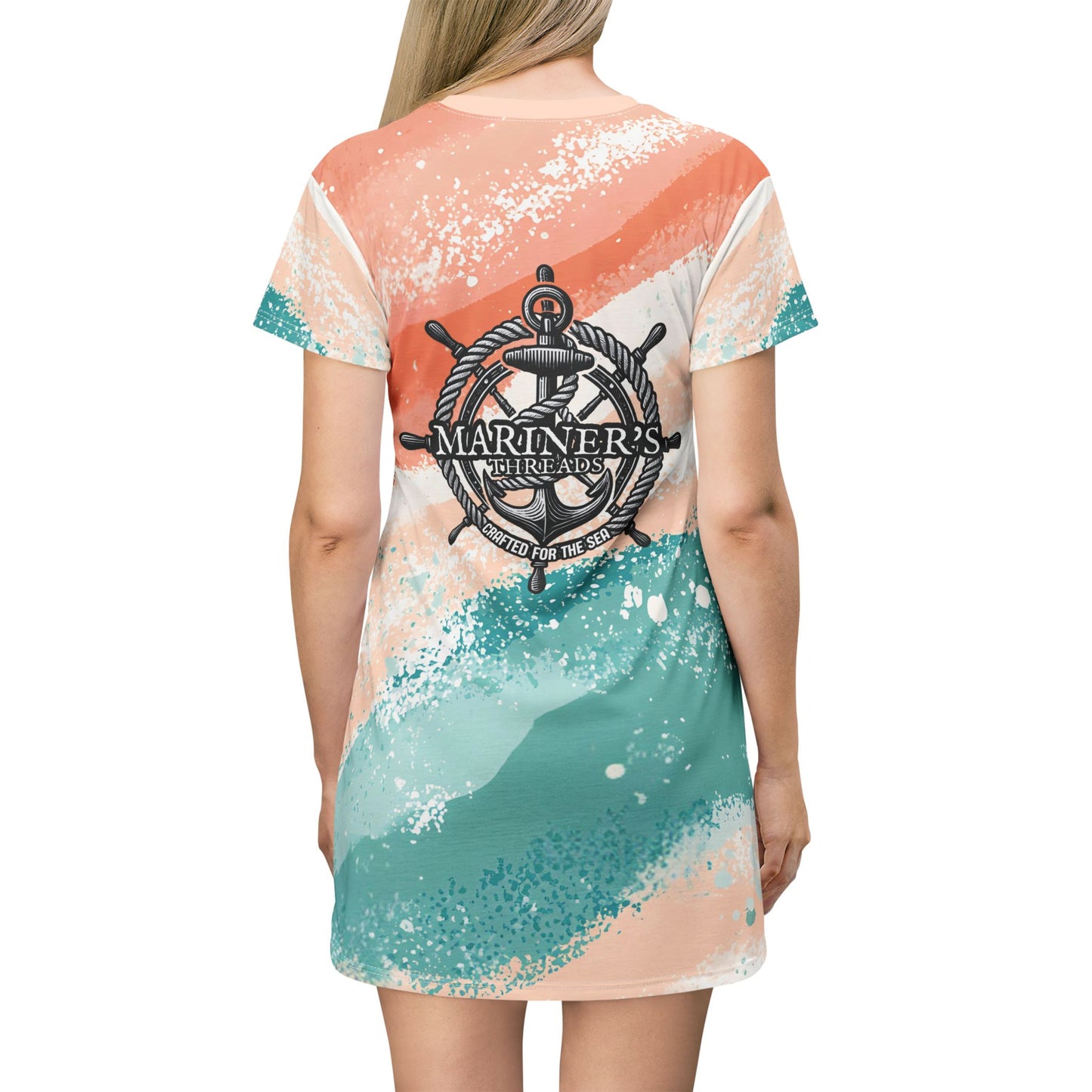 "Navigating Life, One Wave at a Time" Dress Tee