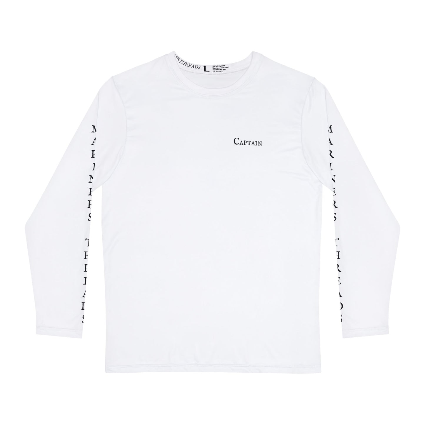 Captain - Long Sleeve Brushed Polyester Shirt (Sailcloth White)