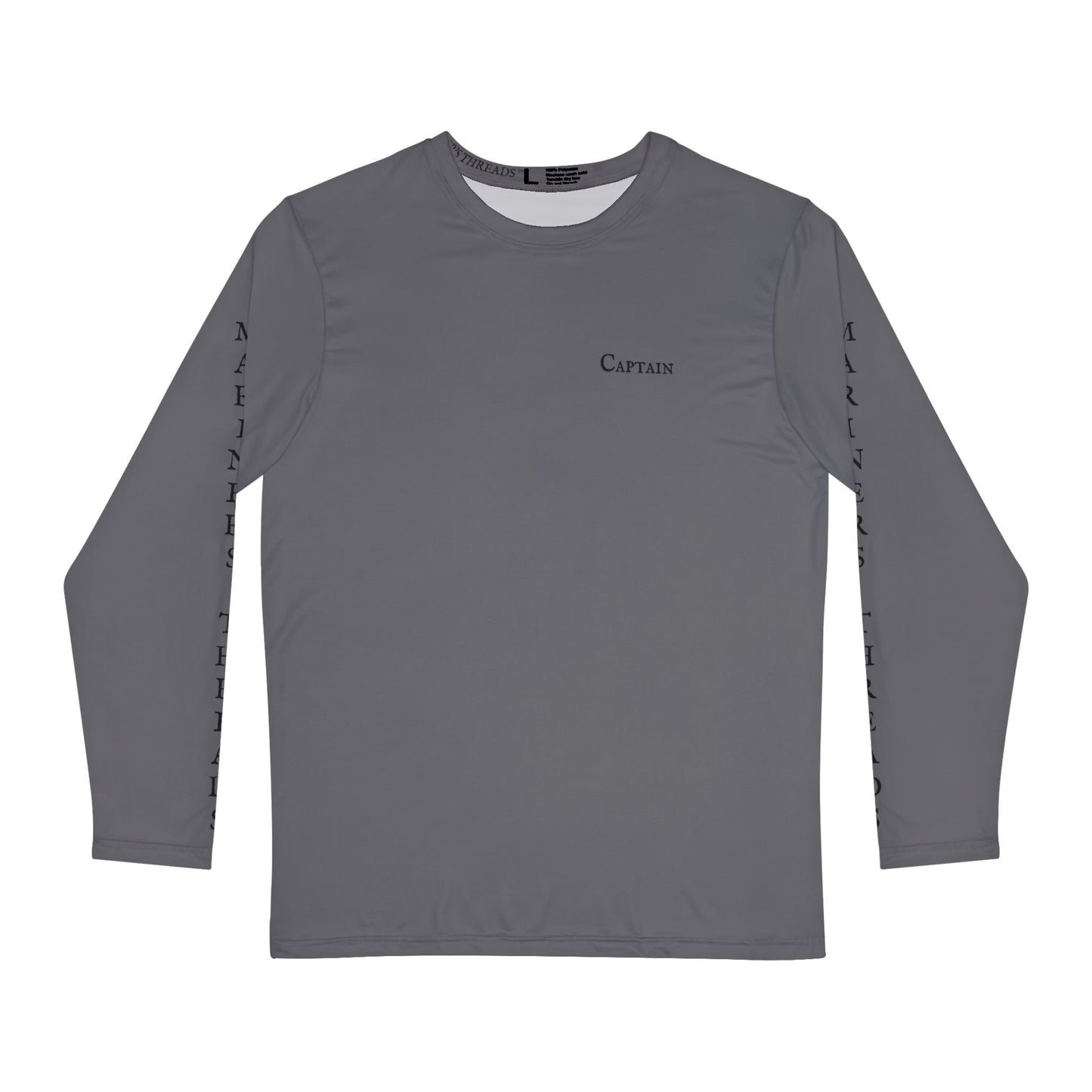 Captain - Long Sleeve Brushed Polyester Shirt (Stormy Horizon)