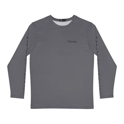 Captain - Long Sleeve Brushed Polyester Shirt (Stormy Horizon)